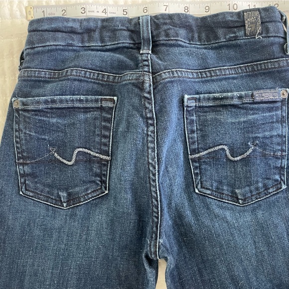 7 For All Mankind Slim Illusion Kimmie Straight Jeans - size 26 - Picture 7 of 10